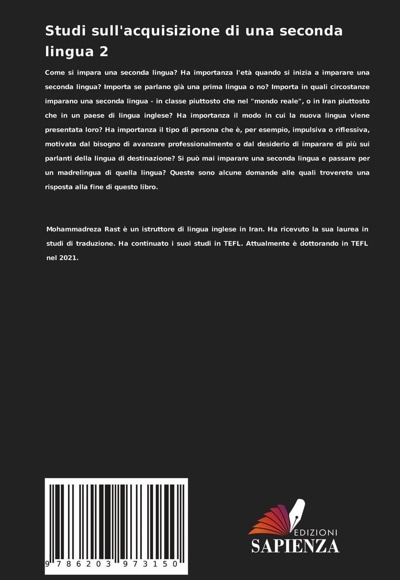 Studi sull'acquisizione di una seconda lingua 2